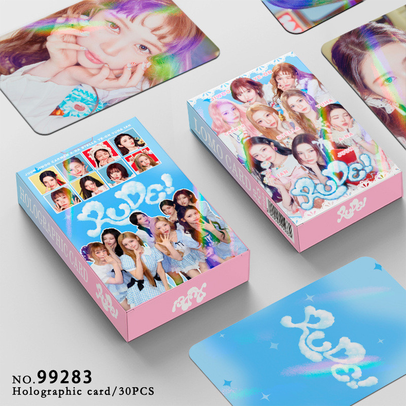 Hearts2Hearts RUDE อัลบั้ม Laser Photocard Lomo Card