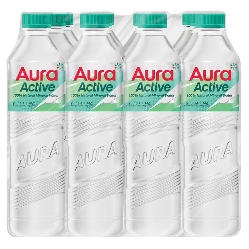 AURA น้ำแร่ธรรมชาติ ขนาด 800 มล. (แพ็ค 12 ขวด)