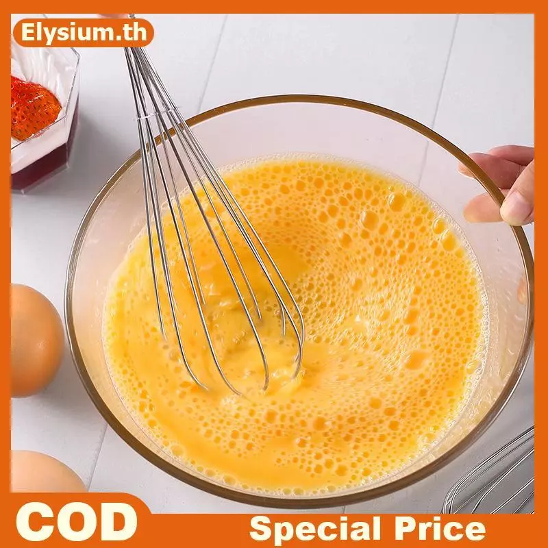ตะกร้อมือสแตนเลสขนาดเล็ก Mini Spring Handle Manual Whisk thumbnail 4