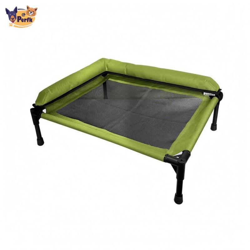 Perfk SiaBiced Elevated Pet Bed Breathable Bolster Pet Bed ปิดพื้น