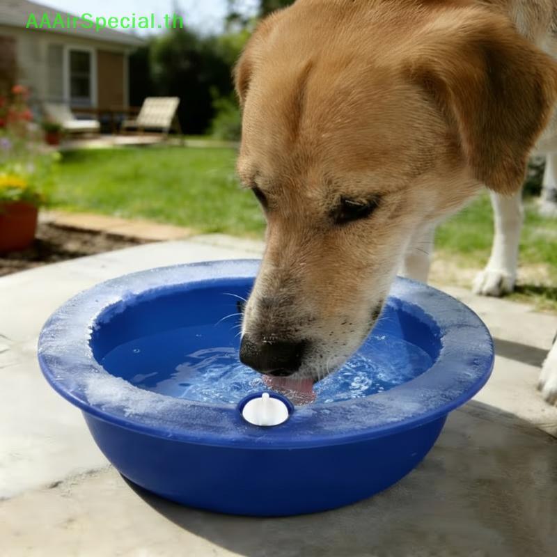 AAAirSpecial Summer Cooling Dog Bows Pet Ice Bowl Water Feeder Long Lasting Cold Retention Let Pets 