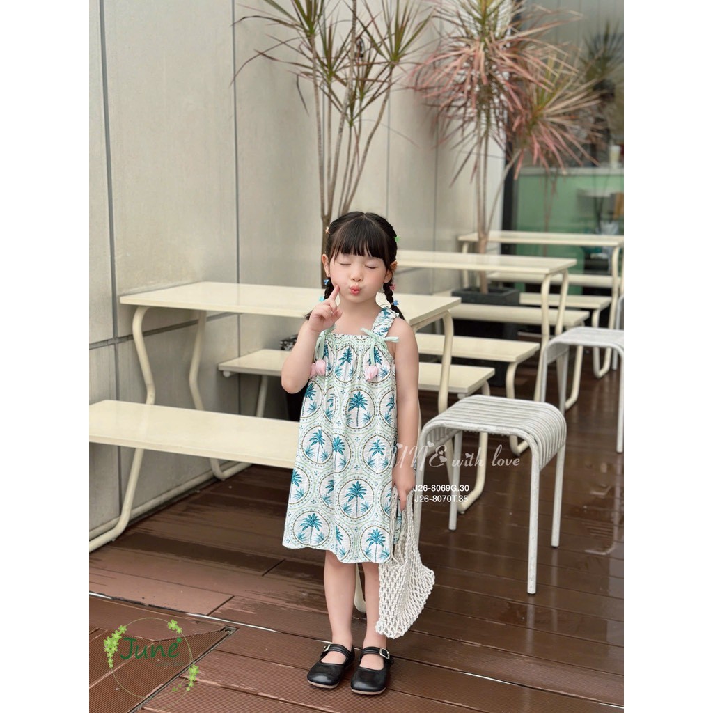 JUNE FLOWER STRAP DRESS 1y-10y