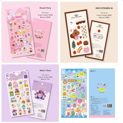 Idako [สติ๊กเกอร์คู่มือเกาหลี] ของแท้นําเข้าจากเกาหลี Cute Handbook Material Special Price Event Clearance B6000