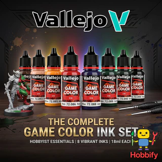 Vallejo Game Color Ink สีอะคริลิคสูตรน้ำ สีทาโมเดล 18ml สำหรับเพนท์ฟิกเกอร์และมินิเอเจอร์
