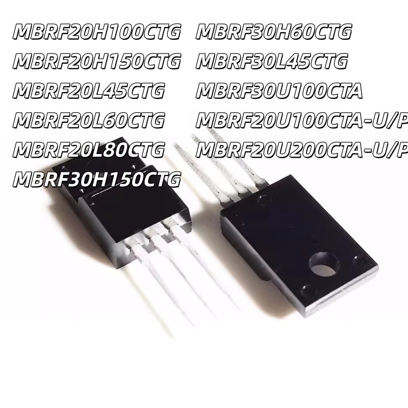 MBRF20H100CT H150CTG L45 L60 L80 U100CTA-U/P U200 30H60 In-Line TO220