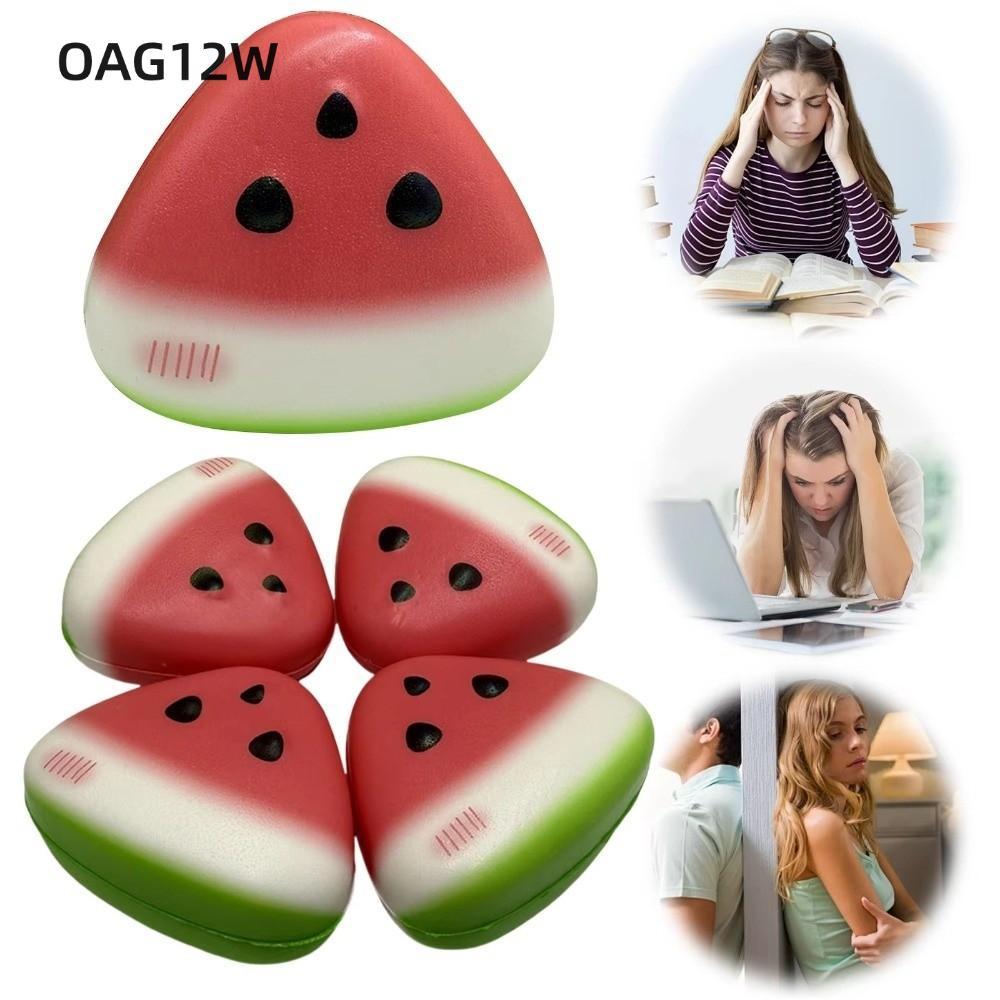 OAG12W Anti-stress Squeeze, Slow Rebound Squishy Texture Watermelon Stress Reliever​​, ผิวน้ําแข็งนุ่มช้าเพิ่มขึ้นอยู่ไม่สุขของเล่น​​ ​​บรรเทาความเครียดสํานักงานและโรงเรียน​​