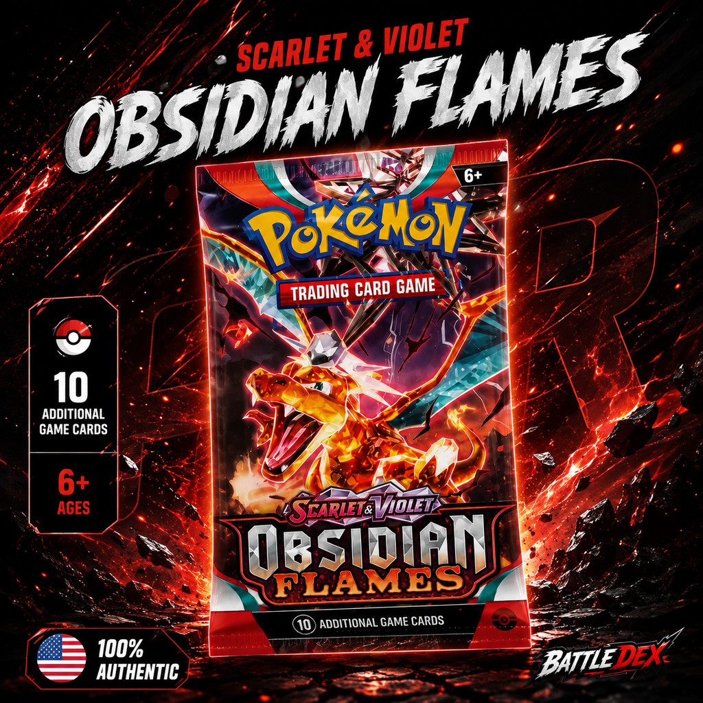 [ซอง] Pokemon ENG Obsidian Flames Booster Pack การ์ดโปเกมอนภาษาอังกฤษ แท้ พร้อมส่งจากไทย