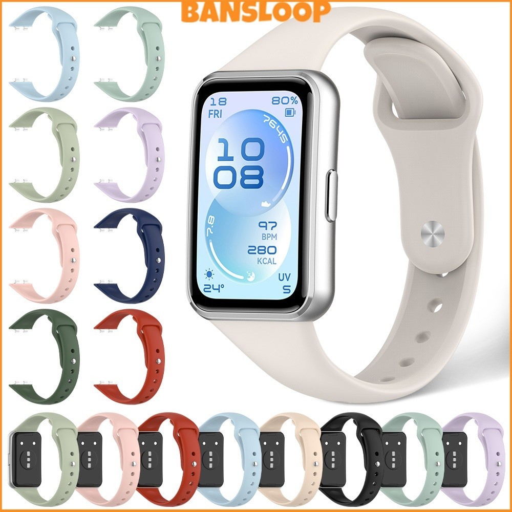 สายยางกีฬาอ่อน for Smartwatch Huawei Band 11/ 11 Pro/ 10 9 8 NFC สายรัดข้อมือซิลิโคนปรับได้อุปกรณ์เสริมสายรัดข้อมือ