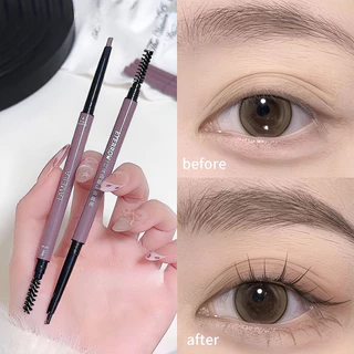 V-shop :eyebrows ดินสอเขียนคิ้ว1.5mm แบบหมุนออโต้ กันน้ำ พร้อมแปรงปัดขนคิ้ว 6 สี-BA832