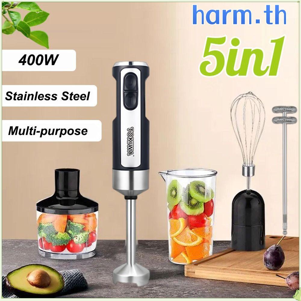 ฮาร์ม เครื่องปั่นมือ,เครื่องผสมแท่งอาหารเกรดอาหาร400ว,ปลั๊กสหภาพยุโรปอเนกประสงค์ที่มีประโยชน์316สแตนเลสแช่เครื่องปั่นไฟฟ้าสําหรับตีไข่