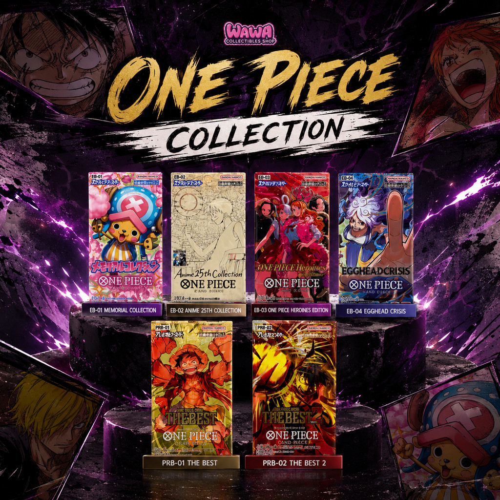 พร้อมส่ง ONE PIECE CARD GAME PRB-01 PRB-02 EB-01-EB-04 Booster Pack JP Ver ของแท้ Bandai