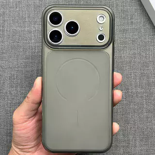 💖เคสใสผิวด้าน ขอบใส สัมผัสนุ่ม กันรอยนิ้วมือ เรียบหรู สำหรับ iPhone 17 16 15 14 13 12 11 Pro Max Plusเคสโทรศัพท์มือถือ