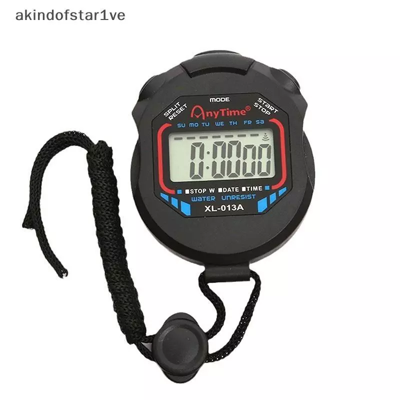 [ใหม่] กันน้ํา Chronometer มือถือ Poet นาฬิกาจับเวลา Professional Digital Sport Stopwatch LCD Timer หยุดนาฬิกา Timer [TH]