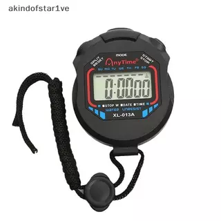 [ใหม่] กันน้ํา Chronometer มือถือ Poet นาฬิกาจับเวลา Professional Digital Sport Stopwatch LCD Timer หยุดนาฬิกา Timer [TH]