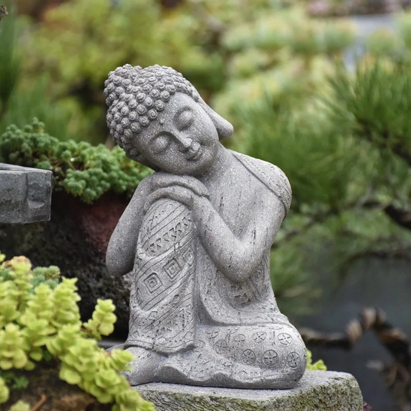 Office Table 9.84inch Buddha Statue Resin Large Meditation Buddha Buddha Figurine for Living Room