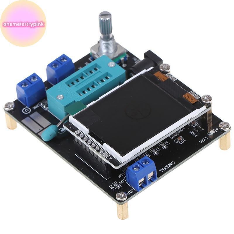 ONEPINK GM328A เครื่องทดสอบทรานซิสเตอร์ประกอบ LCR Diode ESR Capacitance Meter .