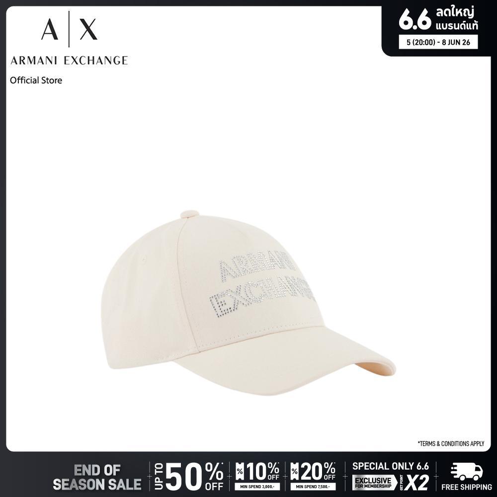 Armani Exchange หมวกแก็ปผู้หญิง รุ่น XW002847-AF15502-U1003 สีเบจ