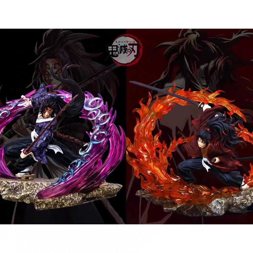 พร้อมสต็อก Demon Slayer GK อะนิเมะ Ji Kunichi Yuanichi Kuro Death Mou คอลัมน์ลม Kasumi คอลัมน์ Serie