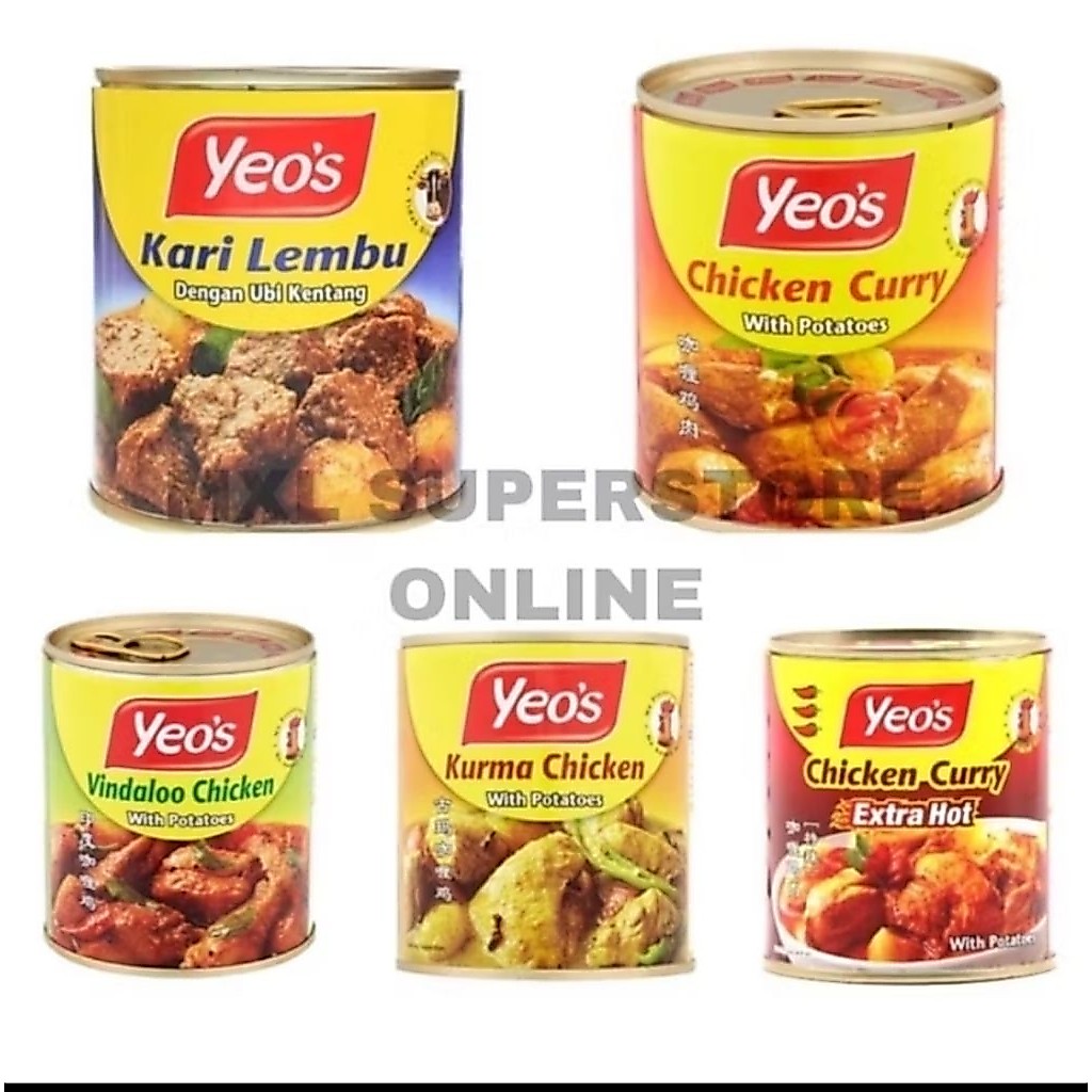 Yeos Chicken Curry with Potatoes Vindaloo Chicken Kurma Chicken Rendang