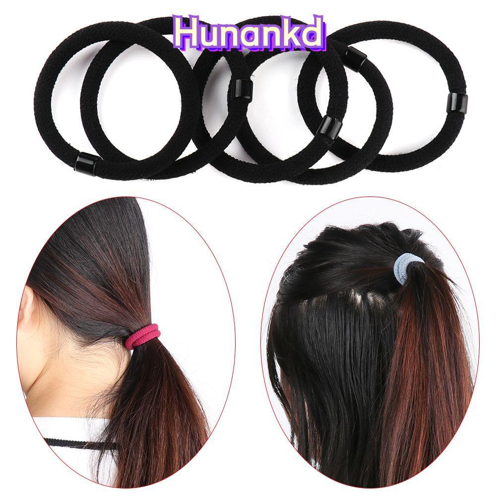 HUAN ที่คาดผมยาง เครื่องประดับผมแฟชั่นสตรี ที่คาดผมเชือก