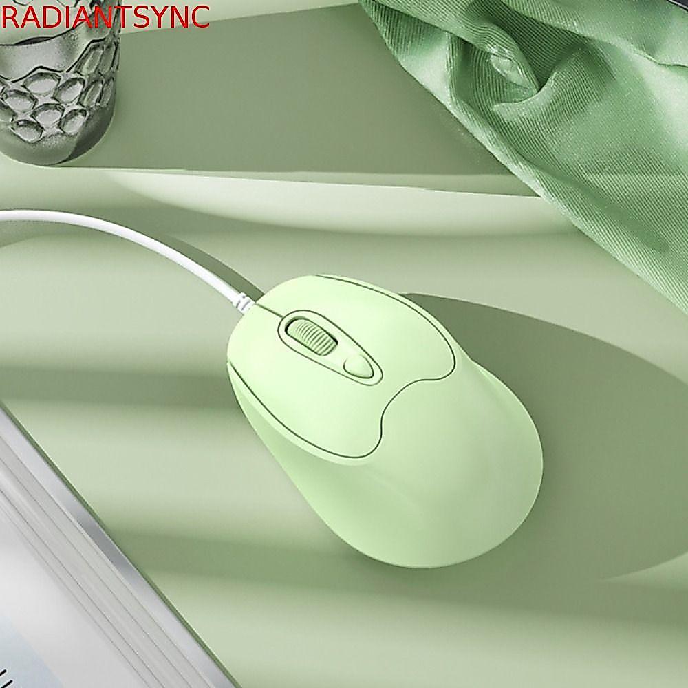 RADIANTSYNC Type C เมาส์แบบมีสาย,แบบมีสาย USB ปิดเสียงเมาส์, Creative Type C ABS 1.2m สาย USB Ergonomic Mice เดสก์ท็อปโน้ตบุ๊ค