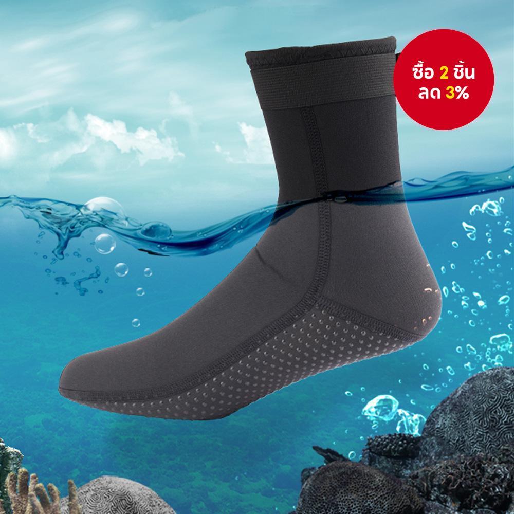 ถุงเท้าดําน้ํา Neoprene ลื่นผู้ใหญ่ Warm Elastic Surf Boots เหมาะสําหรับว่ายน้ําและดําน้ําดูปะการัง