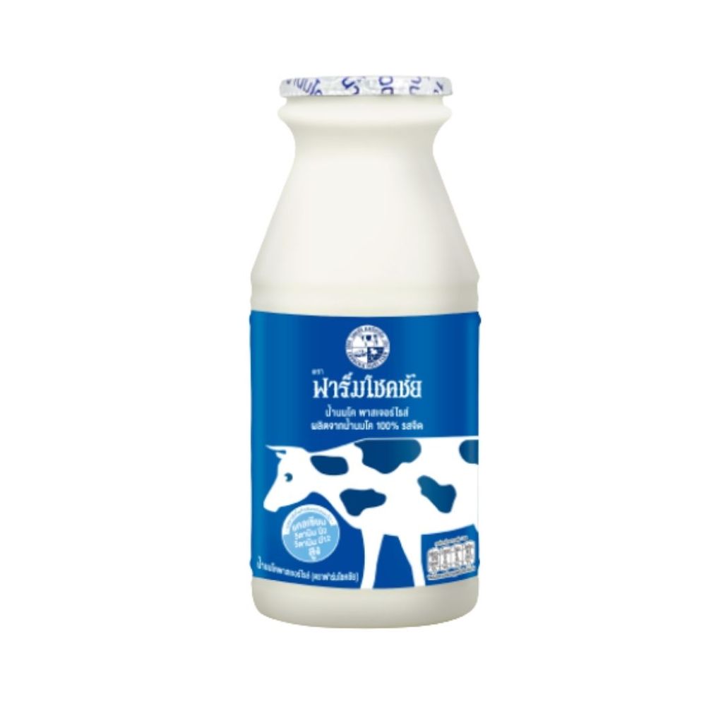 โชคชัย นมพาสเจอร์ไรส์รสจืด Chokchai Pasteurized Milk Plain 200ml.