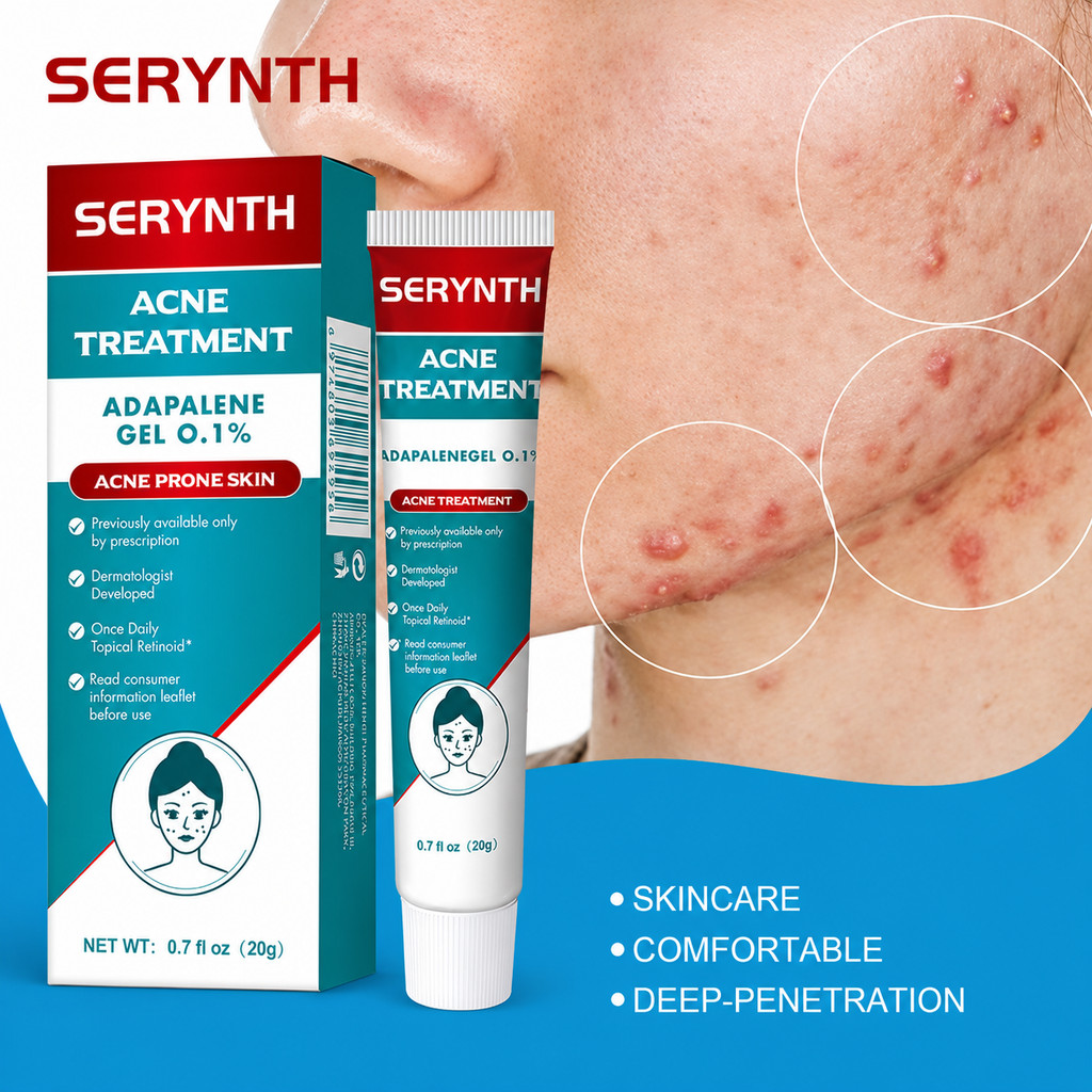 1แถม1SERYNTHครีมรักษาสิว/เจลรักษาสิว ดูแลผิวเป็นสิวง่าย ลดความมัน สูตรอ่อนโยน และรอยแผลเป็นจากสิว เหมาะสำหรับผิวแพ้ง่าย