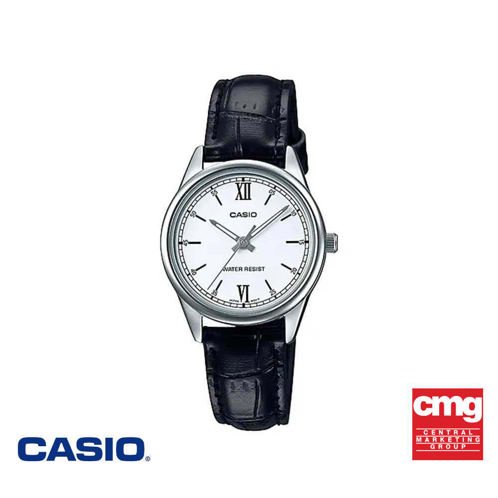CASIO นาฬิกาข้อมือ CASIO รุ่น LTP-V005L-7B2UDF สายหนัง สีขาว