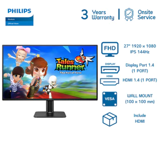 PHILIPS 27E2G2200/67 MONITOR (จอมอนิเตอร์) 27" IPS W-LED FHD 144Hz 4MS