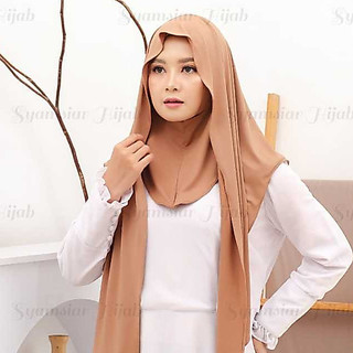Jilbab Hijab Pashmina Hijab Jersey Inner Tutup Leher Premium Kerudung Pasmina Nutup instan Panjang Muslim Wanita