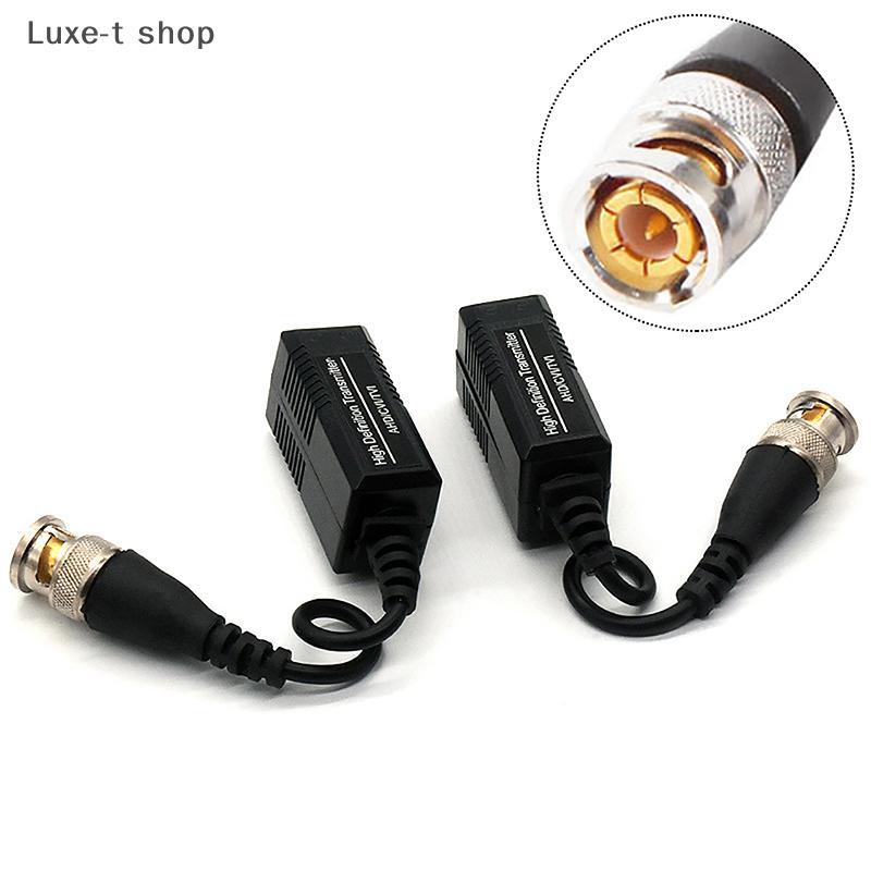 Luxe-T เครื่องรับส่งสัญญาณวิดีโอกล้องวงจรปิด Cat5, อุปกรณ์เสริม DIY 1คู่ HD cvi/tvi/ahd วิดีโอ Balun