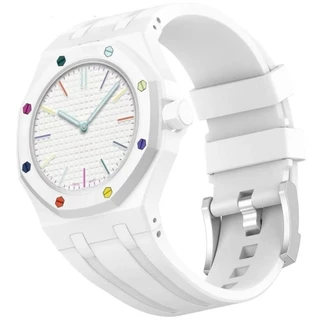2-in-1 PC Case + สายซิลิโคนสําหรับ Swatch x AP Royal Pop นาฬิกาพกเปลี่ยนเป็นนาฬิกาข้อมือแบบบูรณาการการปรับเปลี่ยนอุปกรณ์เสริม