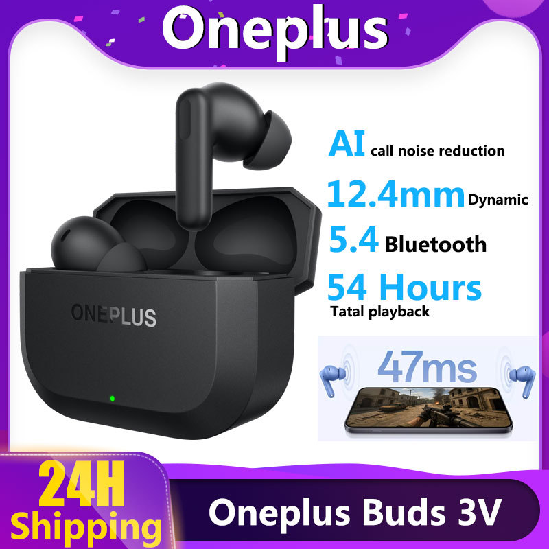 Original Oneplus Buds 3V หูฟังไร้สายบลูทูธ 5.4 หูฟัง 54H เวลาเล่น 12.4 มม.AI Call Noise Cancelling IP55