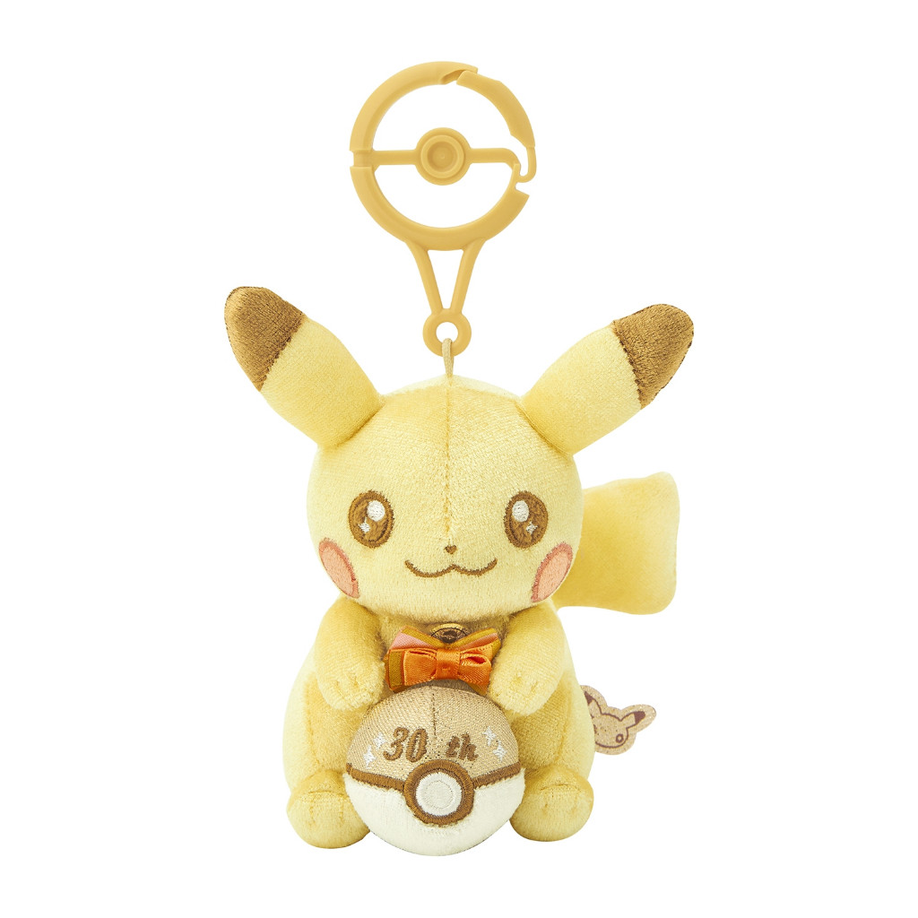 🛍️ Official Pokemon Center - 30th Anniversary Pikachu Mascot พิกาชู30ปี พวงกุญแจโปเกมอนแท้ 100% ✨