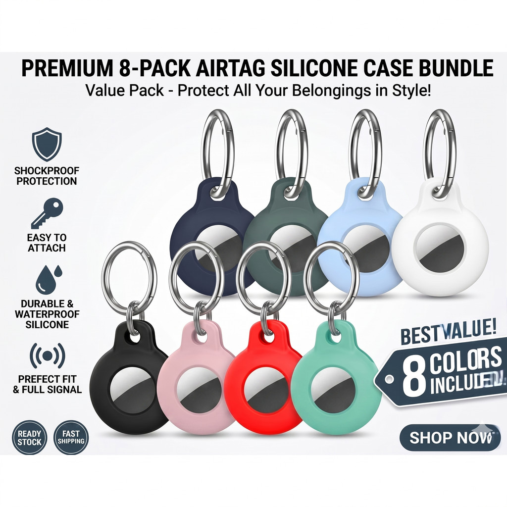 Fonken สําหรับ Aple Airtags กรณีฝาครอบป ้ องกันกันชน Shell Tracker อุปกรณ ์ เสริม Anti-scratch Airtag Key แหวนผู ้ ถือ