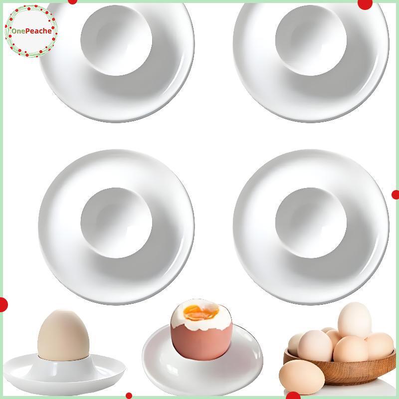 OnePeache Fun Egg Cups สําหรับเด็กเวลาอาหารเช้าการ์ตูนสัตว์ออกแบบชุด 4 ชิ้นปลอดภัยและทนทาน VN