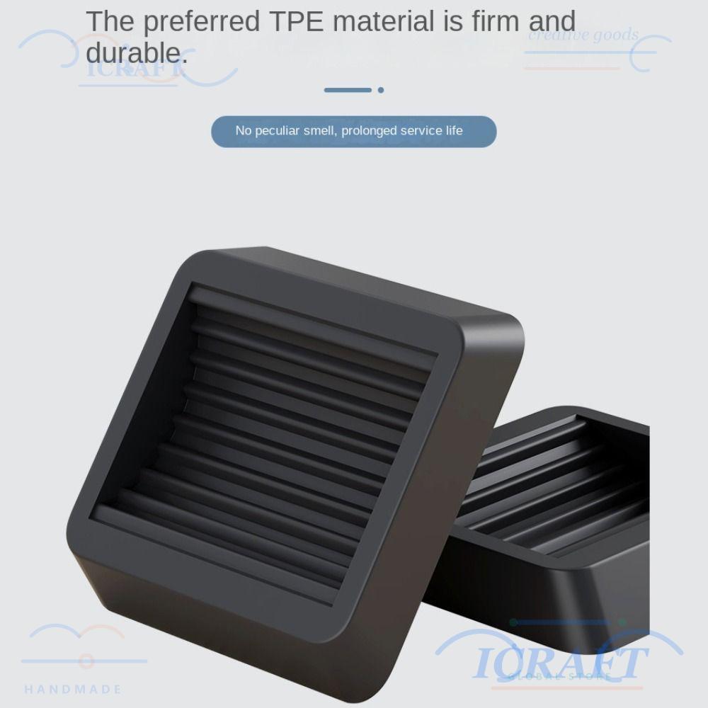 ICRAFT ผู้ถือล้อ Anti-slip Anti การสั่นสะเทือนเฟอร์นิเจอร์ล้อ Fixed Pad ลูกกลิ้งฟุต Mat Feet Protector อุปกรณ์ Slider Pad เก้าอี้เท้า Pad
