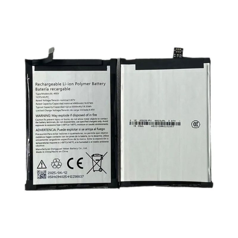 เหมาะสําหรับ BL-49SV แบตเตอรี่โทรศัพท์มือถือกระดานไฟฟ้า 4900mAh 5000mAh แบตเตอรี่
