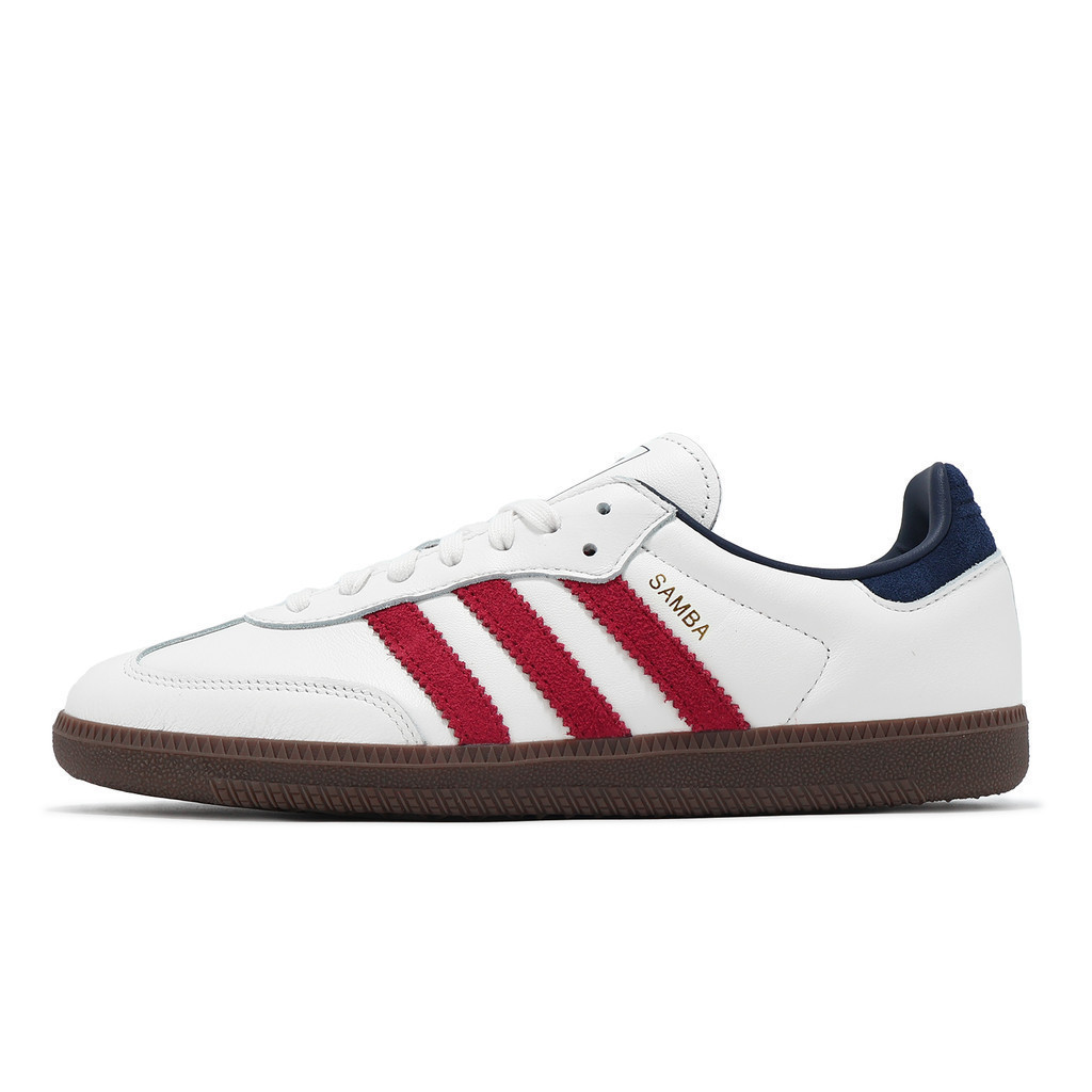 Adidas Casual Shoes Samba OG Mens Womens White Red Caramel Sole German Training Clover [ACS] IH4881 