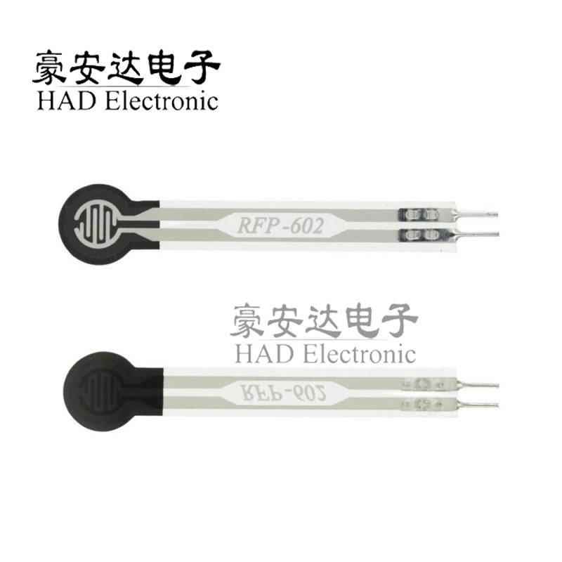FSR402 Resistive Film Pressure Sensor หุ่นยนต์โมดูลเซ็นเซอร์สัมผัสที่มีความยืดหยุ่น RFP602
