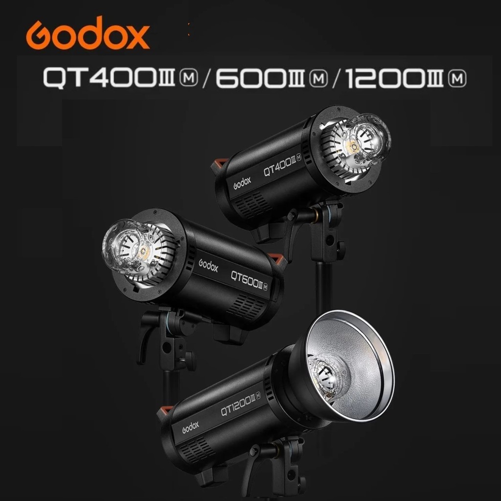Godox QT400III QT1200III QT600III สตูดิโอแฟลช Strobe Light ในตัว 2.4G ระบบ Wirless ซิงค์ความเร็วสูง 