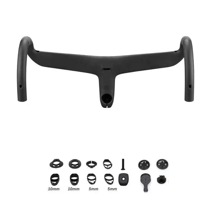 ปรับออกแบบ elitaone แผนที่คาร์บอน Handlebar Bent Bar ภายในสาย Roouting 127 มม.Drop 75 มม.Reach SL7 จ