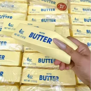 LUXELUNGE สกุชชี่เนย butter squishy สกุช ชี่ เค้ก สกุชชี่สโลว์ๆๆ Big Butter Stick ของเล่นบีบลูกบอลระบายอากาศแบบยืดหยุ่นสําหรับ สกุชชี่สโลว์