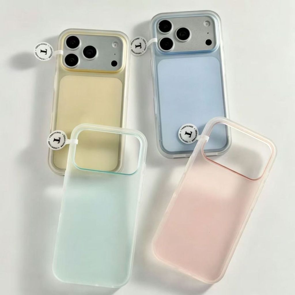 Frosted Candy Color เหมาะสําหรับโทรศัพท์มือถือ 1716/15/14promax เคสโทรศัพท์ 12/11/XR/XS Simple 8plus