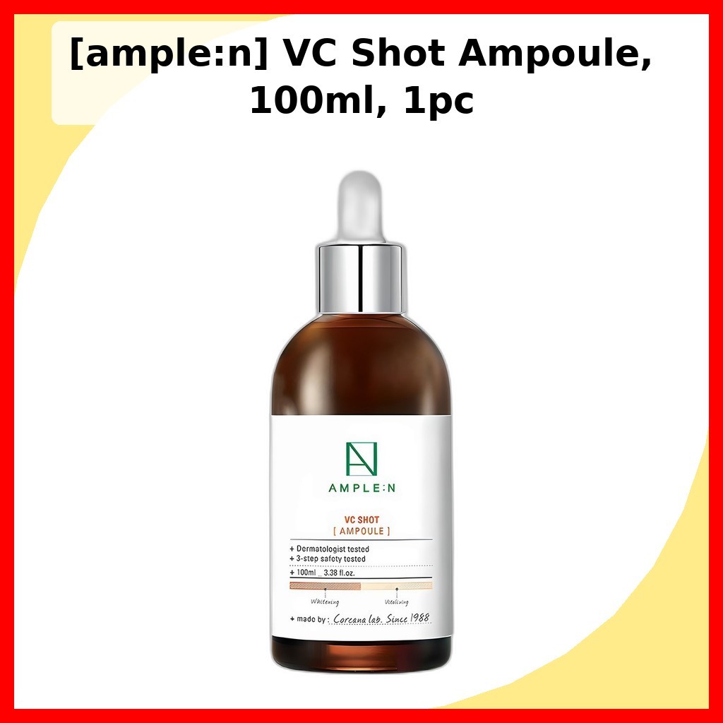 [ample:n] VC Shot Ampoule, 100ml, 1pc / Korean Ampoule / Radiance Boost / ของแท้ 100% โดย ongzhan