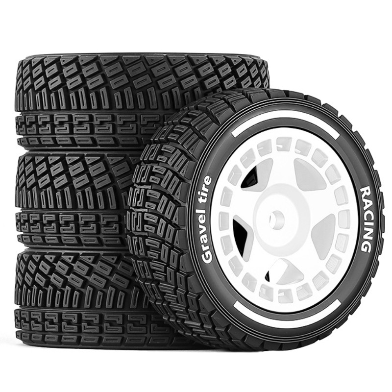 4PCS 60 มม.สําหรับ 1/14 MJX 14301 14302 14303 14304 On-Road & Rally ยางอะไหล่ RC รถแข่ง