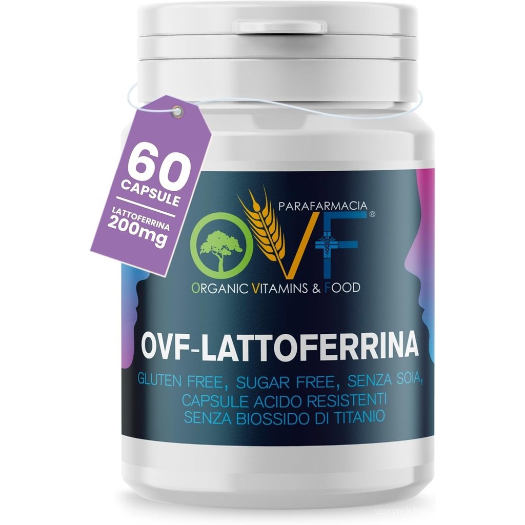 OVF Lattoferrina 200 immuno, 60 แคปซูล da 200มก.(2 mesi di fornitura), Latte Proveniente dalla Nuova