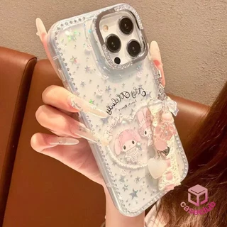 เคสไอโฟน17 ลายดาวพลิ้วประกาย สำหรับ iPhone 17 Pro Max 11 17 Air 13 12 16 Plus 14 15 Pro blingcase เคสคริสตัล สวยหรูหรา