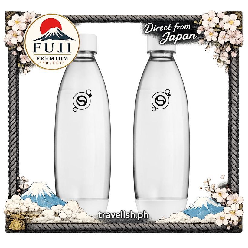 ขวดน้ำโซดา 1L แบบบาง แพ็คคู่ สำหรับ SodaStream สำหรับทำโซดา [SodaStream] White 【Direct from Japan】